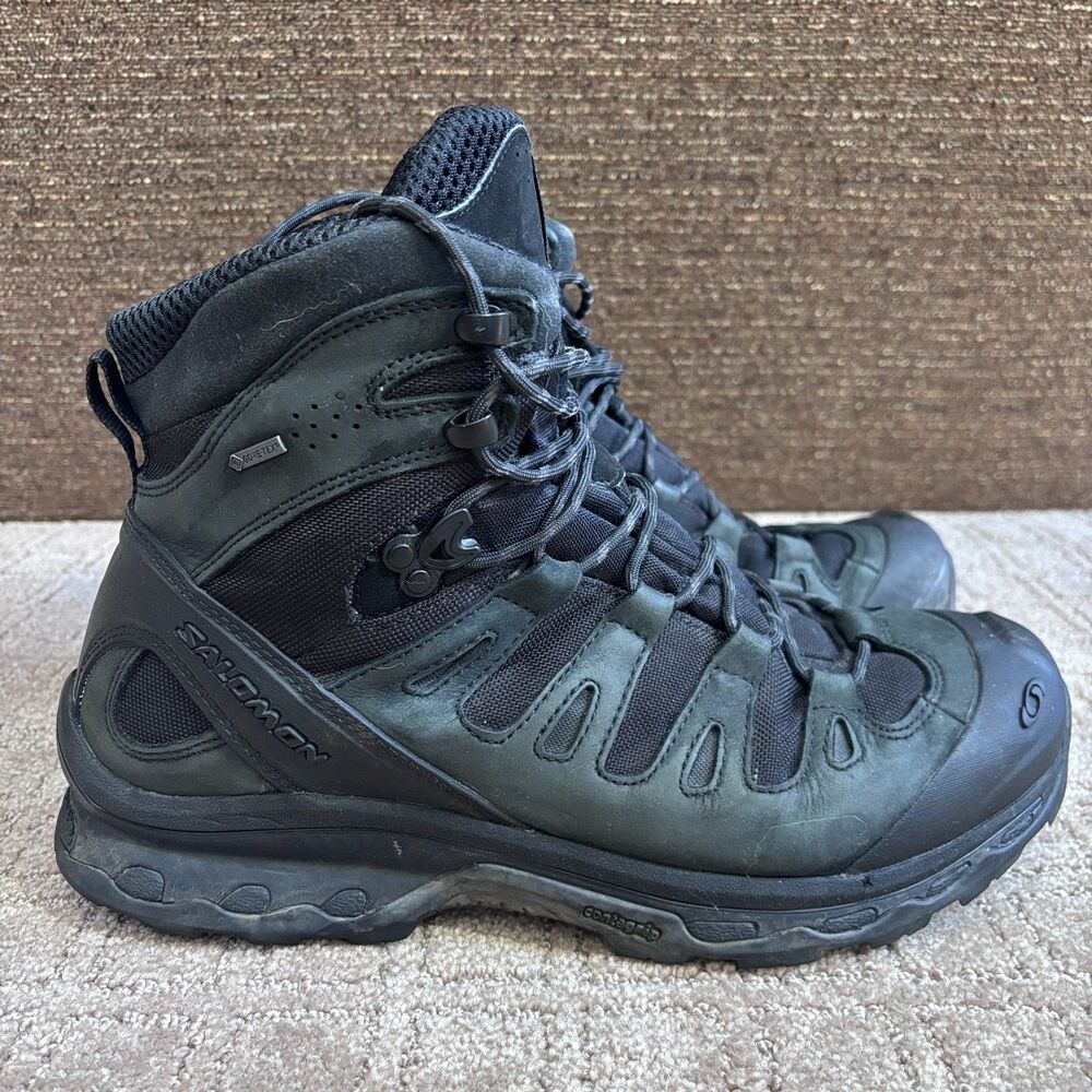 Salomon Quest 4D Forces 2 GTX EN Tactical Boots Men's 12 Black Green Waterproof